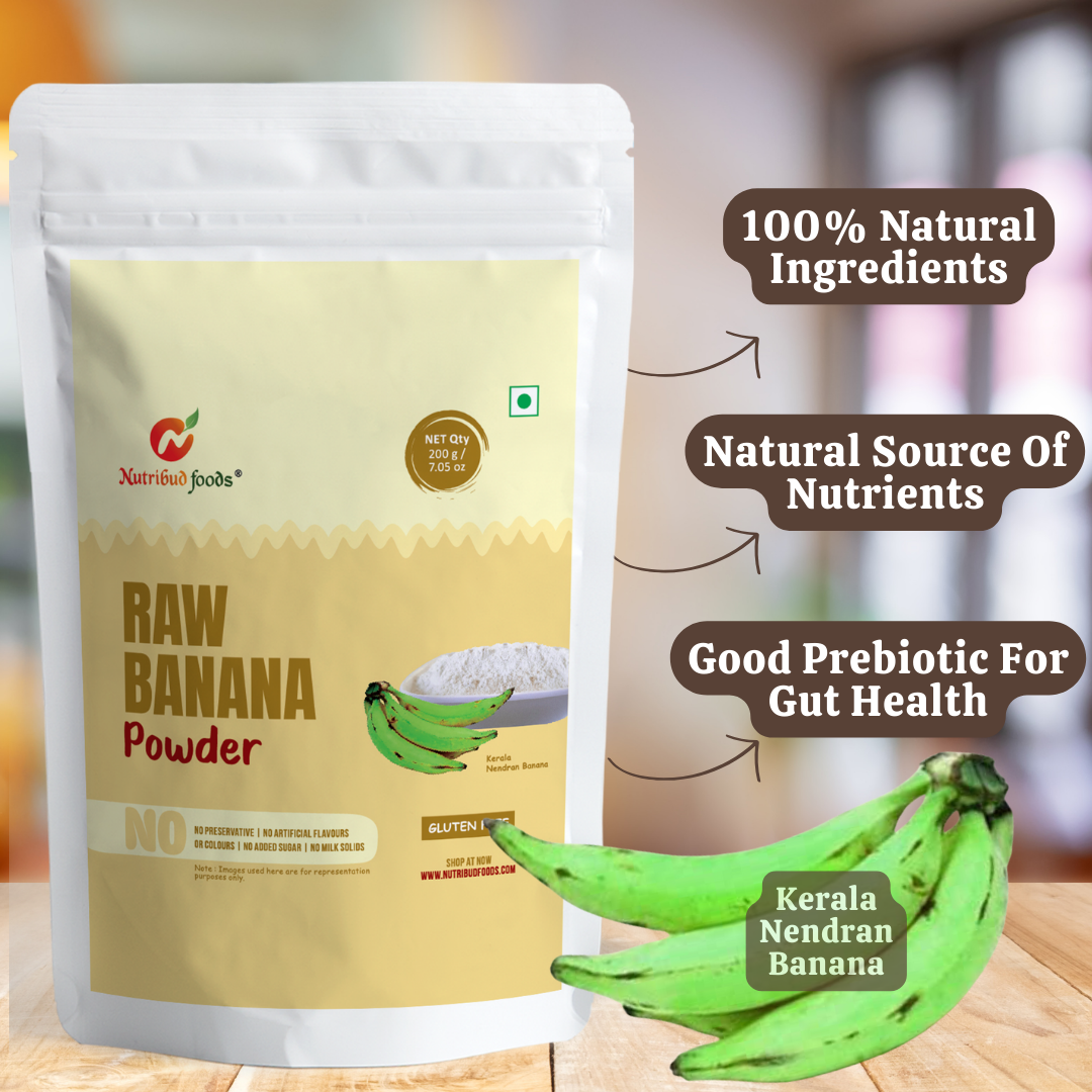 Raw Banana Powder (Kerala Nendran Banana) -- Pack of 1, 200g