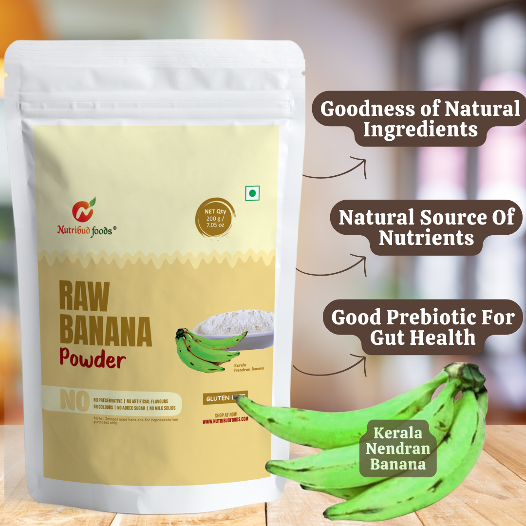 Raw Banana Powder (Kerala Nendran Banana) -- Pack of 1 (200g)