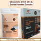 Health Mix Combo - Sprouted Ragi, Almonds & Peanuts Drink Mix (Chocolate) | Dates Powder | Pack of 200g Each - Nutribud Foods