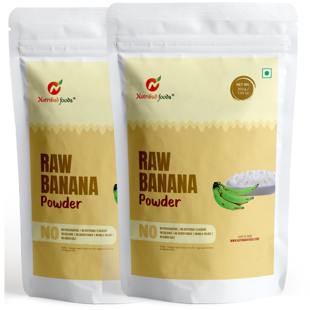 Raw Banana Powder (Kerala Nendran Banana) -- Pack of 2 * 200g